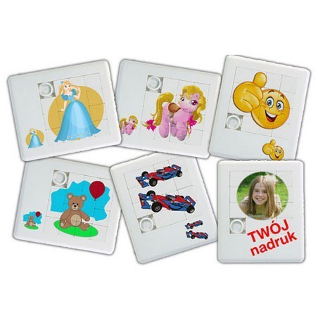 Plastikowa układanka z 15 przesuwanych elementów